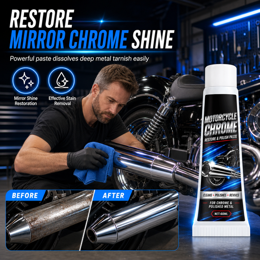 ⏳Offre à durée limitée : 50 % de réduction⏰Pâte à polir chromée pour moto et produit de restauration des métaux🏍️🪄✨