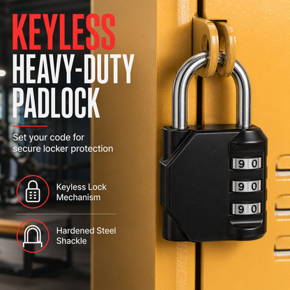 🔥 50% DE RÉDUCTION ! ✨Cadenas combiné étanche pour usage extérieur
