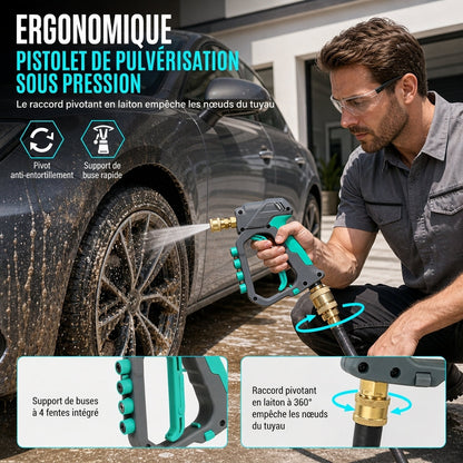 🔧 PROMO -50% ✨ Outil de Pulvérisation Court — Pression 280 Bar & Corps en Laiton 💦