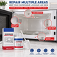 🔥 50% DE RÉDUCTION ! ✨Peinture pour cavité de micro-ondes – Peinture de réparation blanche ultra-brillante pour l'intérieur des micro-ondes, avec pinceau intégré