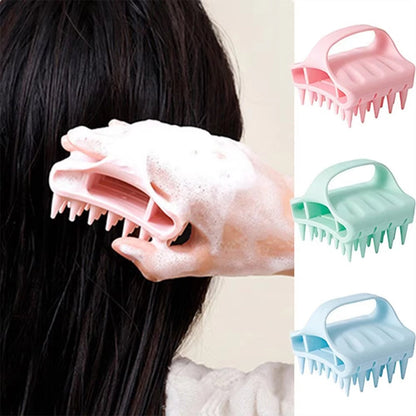 🔥50 % DE RÉDUCTION EN CE MOMENT ! 🚿Brosse de massage en silicone pour le cuir chevelu, douce et stimulant la circulation sanguine ✨