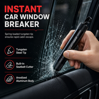 🔥 50% DE RÉDUCTION ! ✨Mini-marteau de sécurité et brise-vitre portable pour voiture