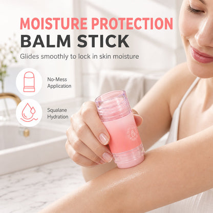 🔥Achetez 2, recevez 1 gratuitement🔥 Stick hydratant au gel de pétrole – Squalane et acide hyaluronique, application sans les mains – Pour les mains, les pieds et les talons secs – Pêche ou orange – 35 g ! 🧴✨