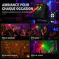 🔥-50% DE RÉDUCTION✨Lumière laser de soirée rechargeable🔋Avec télécommande, effets lumineux pour fêtes et soirées