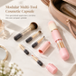 📢📢50 % DE RÉDUCTION !! ⏰Pinceaux maquillage rétractables portables, multifonctionnels, pinceau poudre et lèvres silicone✨