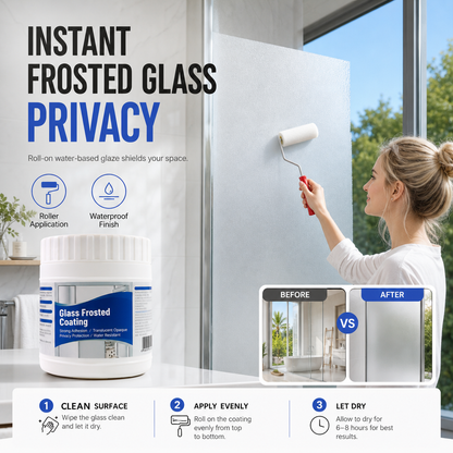 🔥 50% DE RÉDUCTION ! 🪟 Kit de revêtement dépolissant pour vitres – Traitement pour vitres à base d'eau