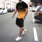 🔥VENTE CHAUDE🔥Ensemble T-shirt à dégradé de couleurs et short pour homme – Confort décontracté au quotidien